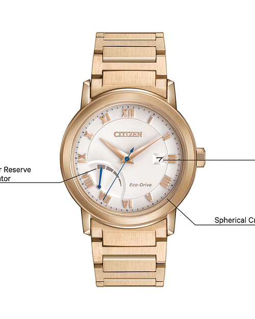レア逆輸入★CITIZEN Power Reserve Eco-Drive Rose Gold Watch Citizen Power Reserve Eco-Drive Rose Gold Watch | CITIZEN